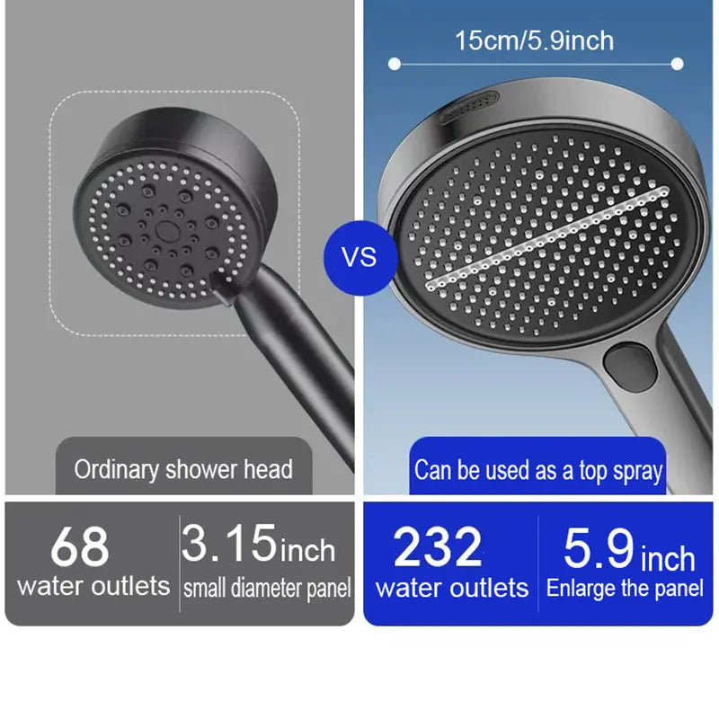 Shower Head Hose&Bracket,Shower Head Set With 1.5m Hose,Bathroom ShowerEquipment