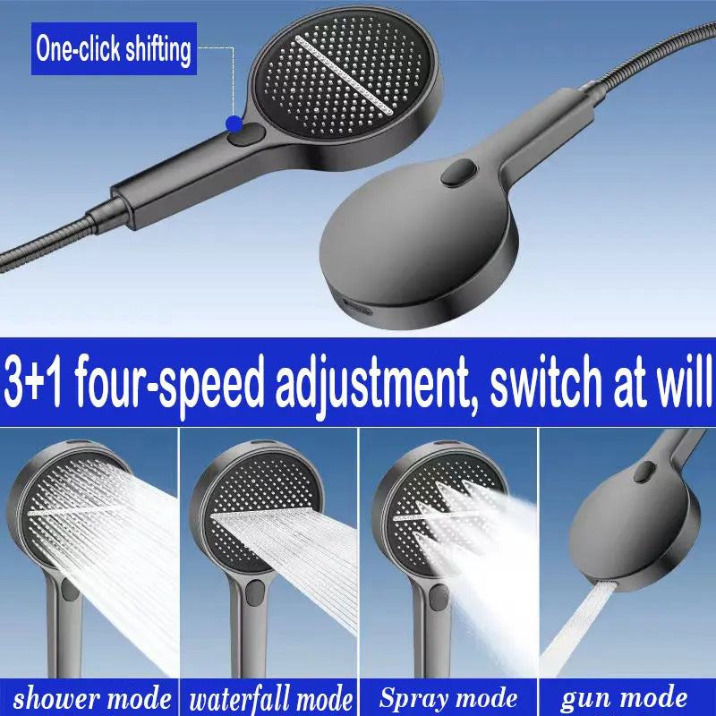 Shower Head Hose&Bracket,Shower Head Set With 1.5m Hose,Bathroom ShowerEquipment